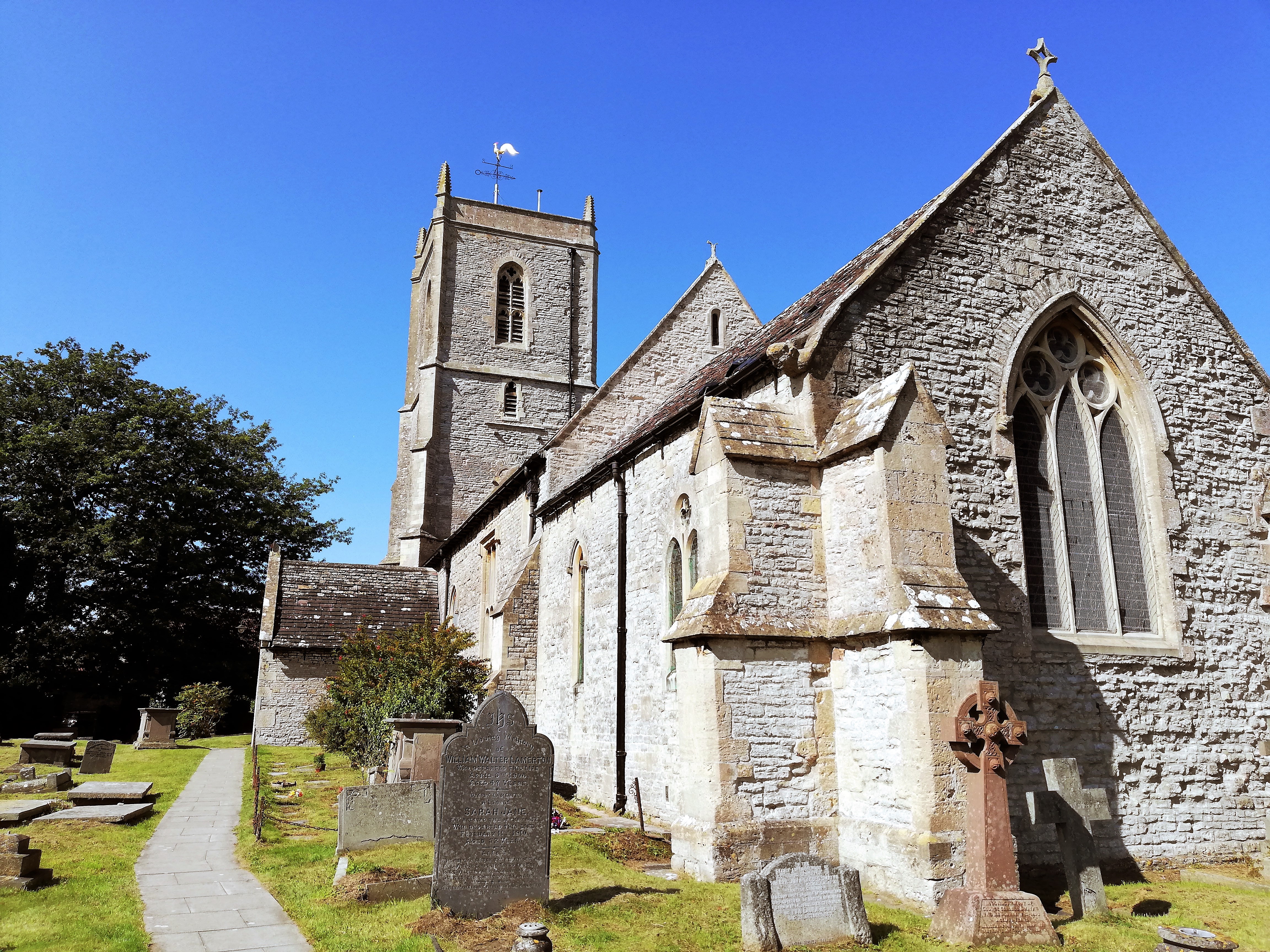 church oblique view